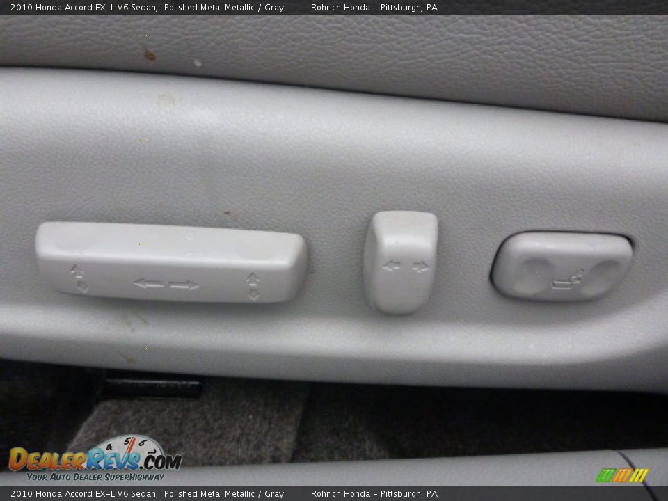 2010 Honda Accord EX-L V6 Sedan Polished Metal Metallic / Gray Photo #21