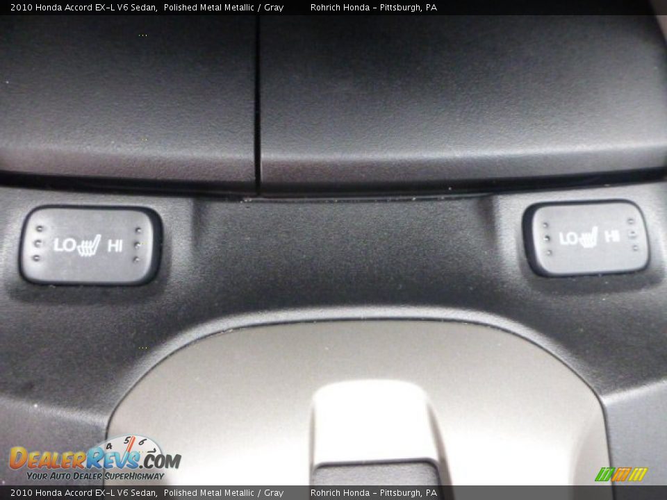 2010 Honda Accord EX-L V6 Sedan Polished Metal Metallic / Gray Photo #23