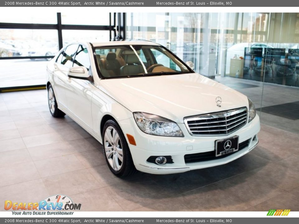 2008 Mercedes-Benz C 300 4Matic Sport Arctic White / Savanna/Cashmere Photo #1
