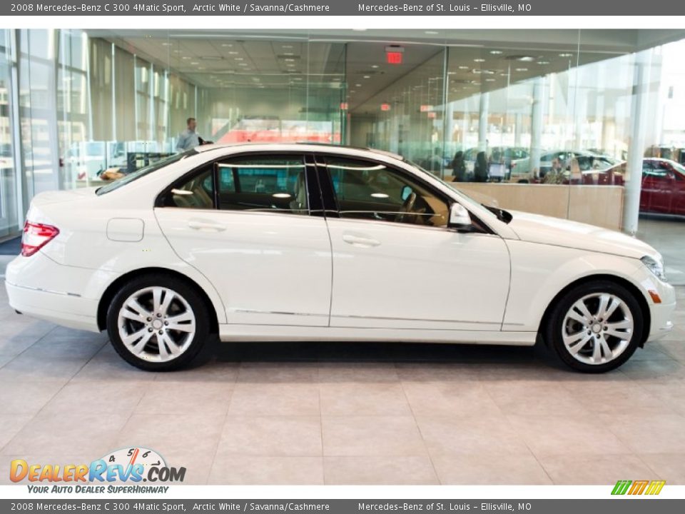 2008 Mercedes-Benz C 300 4Matic Sport Arctic White / Savanna/Cashmere Photo #3