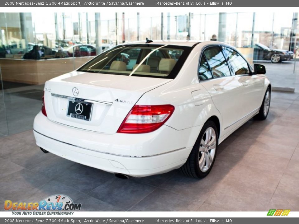 2008 Mercedes-Benz C 300 4Matic Sport Arctic White / Savanna/Cashmere Photo #4