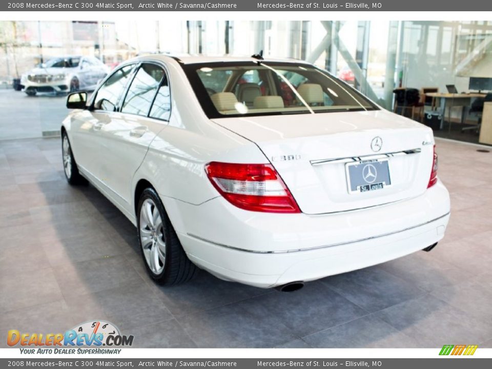2008 Mercedes-Benz C 300 4Matic Sport Arctic White / Savanna/Cashmere Photo #5