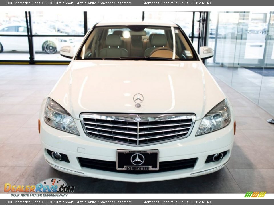 2008 Mercedes-Benz C 300 4Matic Sport Arctic White / Savanna/Cashmere Photo #6