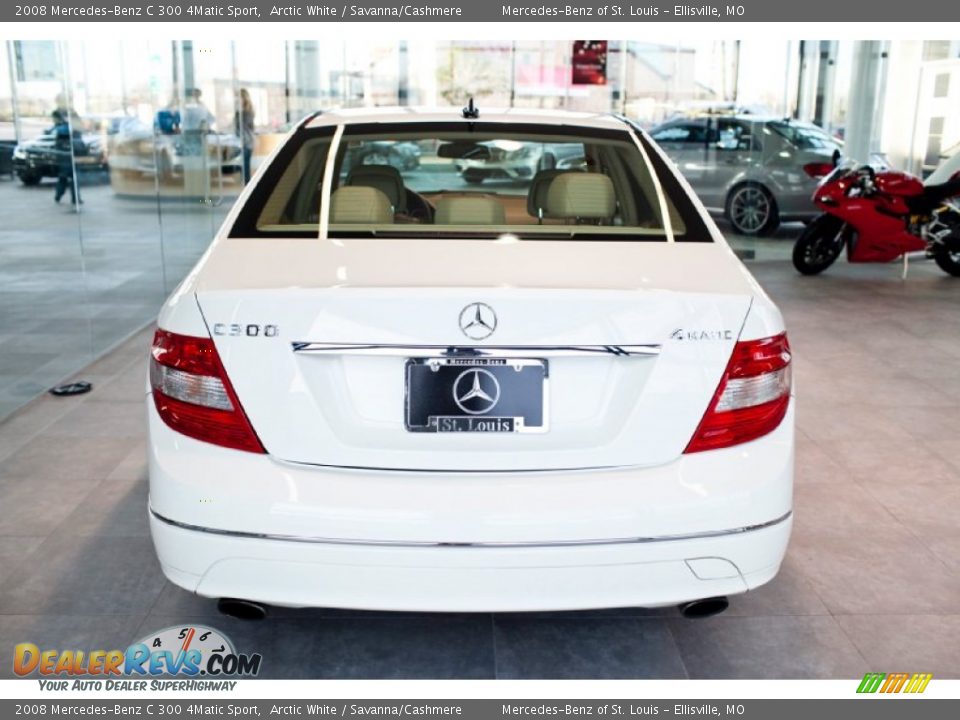 2008 Mercedes-Benz C 300 4Matic Sport Arctic White / Savanna/Cashmere Photo #7