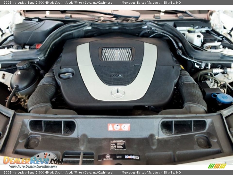 2008 Mercedes-Benz C 300 4Matic Sport Arctic White / Savanna/Cashmere Photo #8