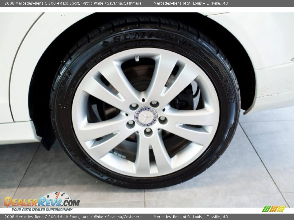 2008 Mercedes-Benz C 300 4Matic Sport Arctic White / Savanna/Cashmere Photo #10