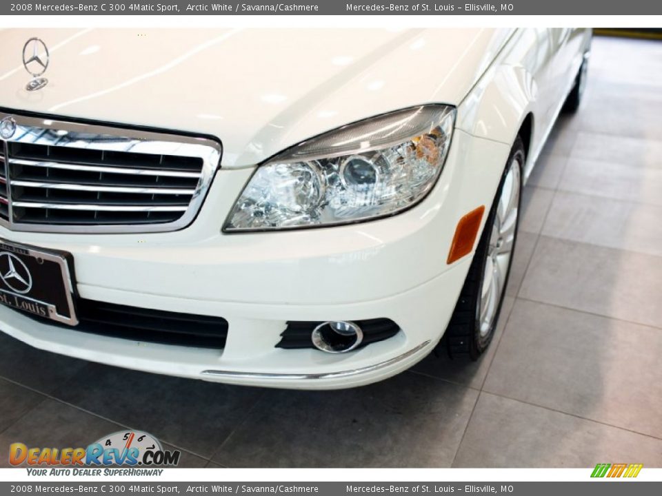 2008 Mercedes-Benz C 300 4Matic Sport Arctic White / Savanna/Cashmere Photo #12