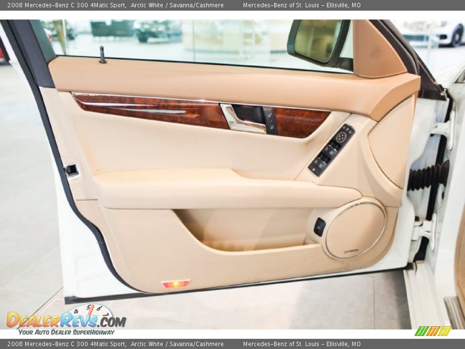 2008 Mercedes-Benz C 300 4Matic Sport Arctic White / Savanna/Cashmere Photo #14