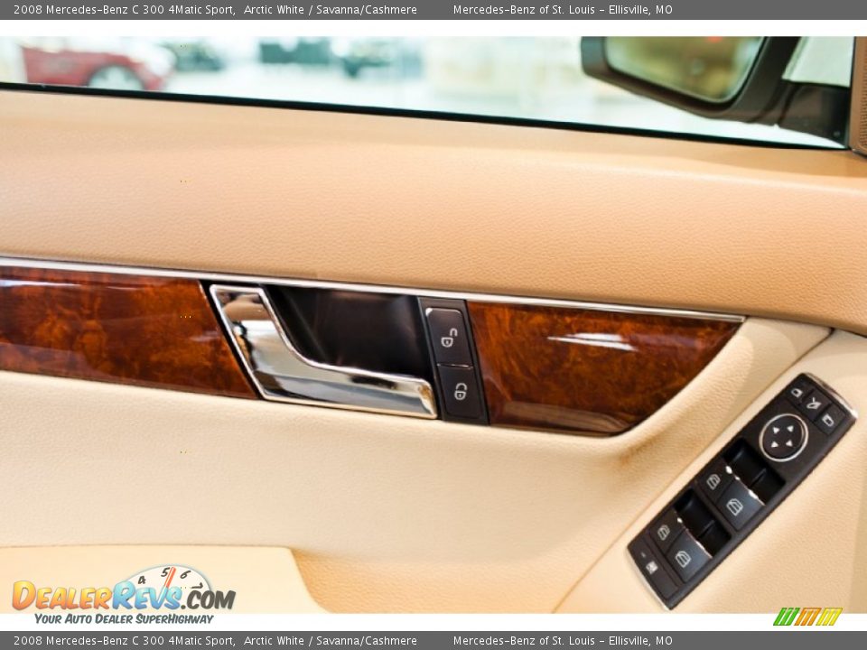 2008 Mercedes-Benz C 300 4Matic Sport Arctic White / Savanna/Cashmere Photo #15