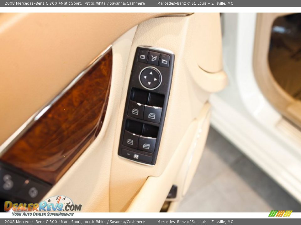 2008 Mercedes-Benz C 300 4Matic Sport Arctic White / Savanna/Cashmere Photo #16