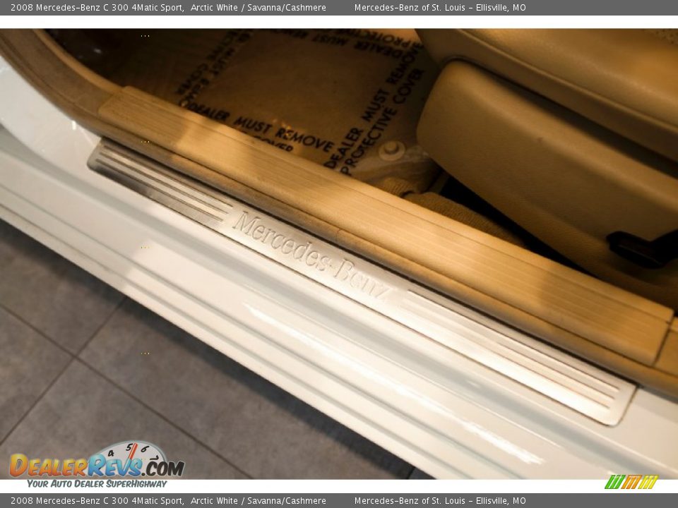 2008 Mercedes-Benz C 300 4Matic Sport Arctic White / Savanna/Cashmere Photo #17