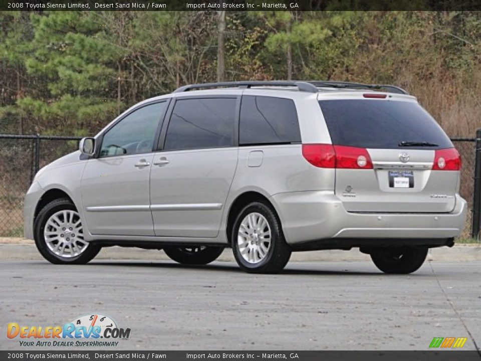 2008 Toyota Sienna Limited Desert Sand Mica / Fawn Photo #4