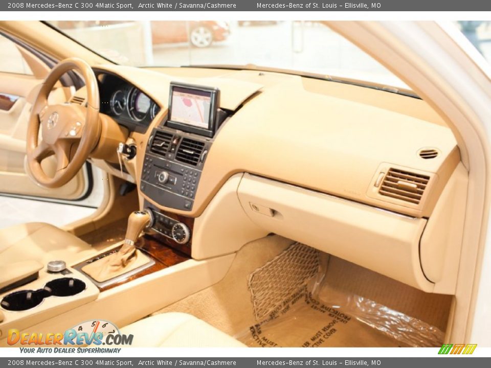 2008 Mercedes-Benz C 300 4Matic Sport Arctic White / Savanna/Cashmere Photo #19