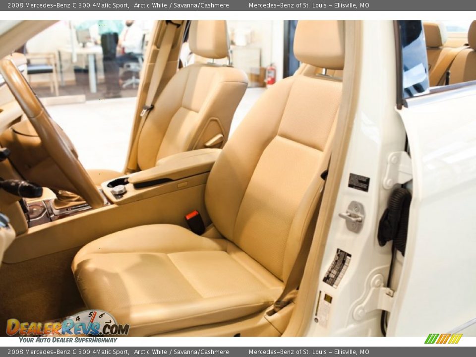 2008 Mercedes-Benz C 300 4Matic Sport Arctic White / Savanna/Cashmere Photo #20