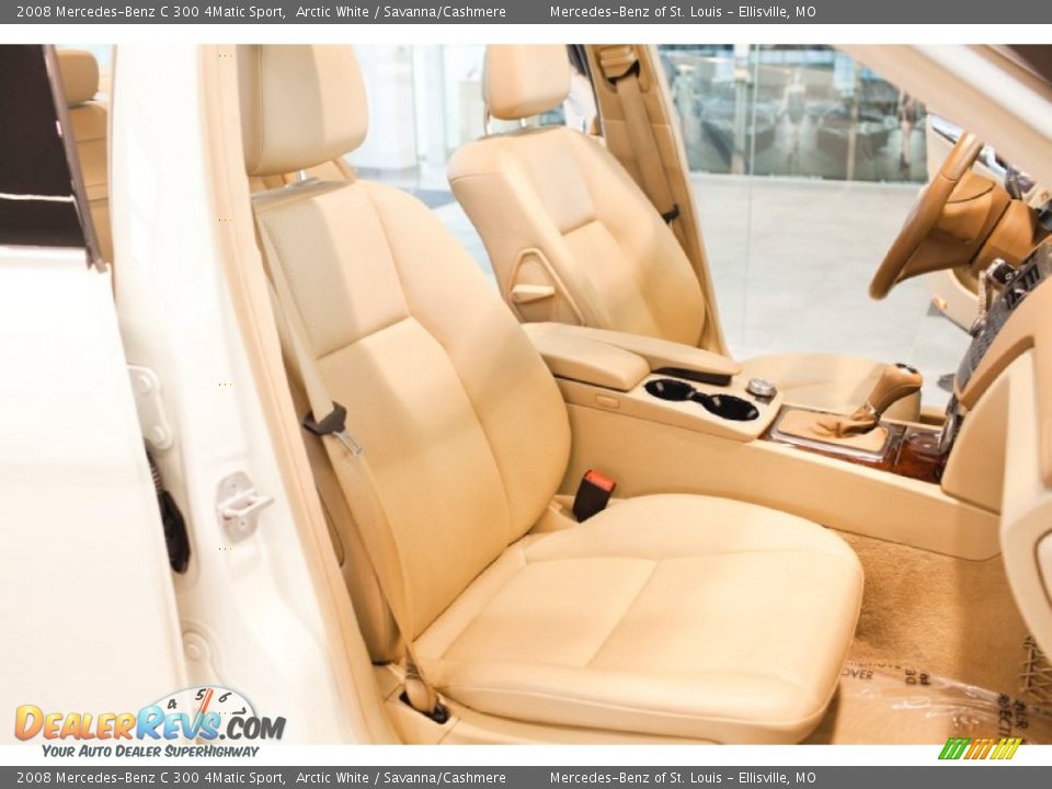2008 Mercedes-Benz C 300 4Matic Sport Arctic White / Savanna/Cashmere Photo #21