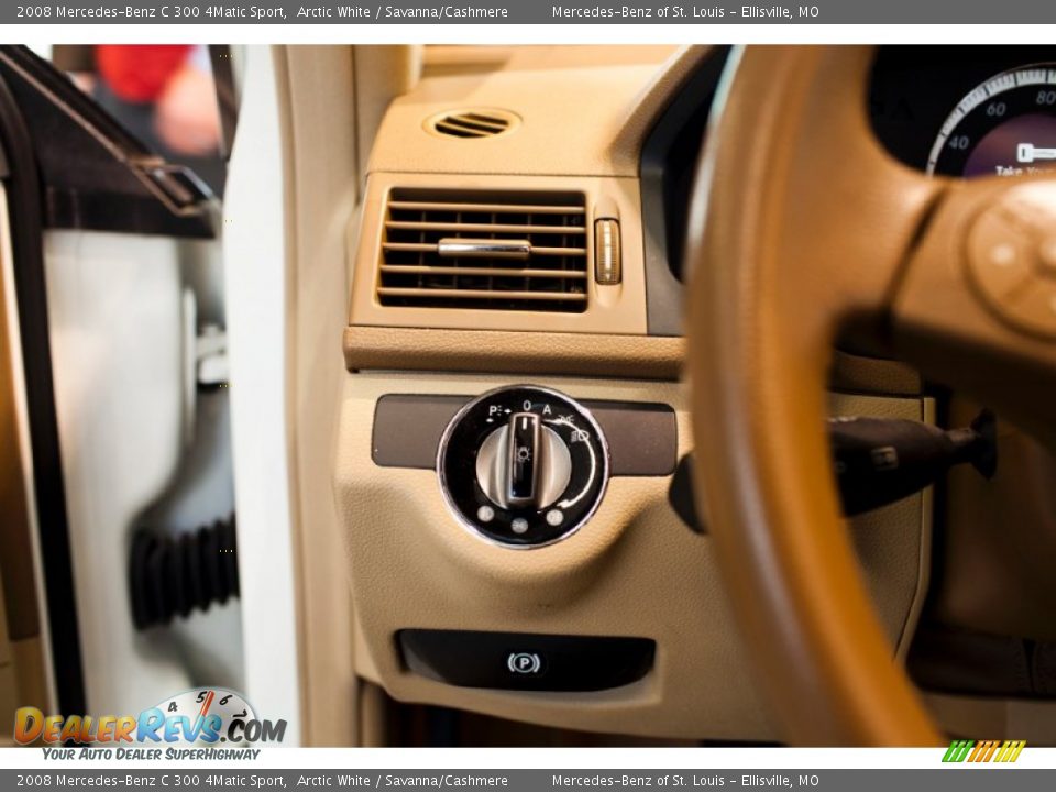 2008 Mercedes-Benz C 300 4Matic Sport Arctic White / Savanna/Cashmere Photo #22