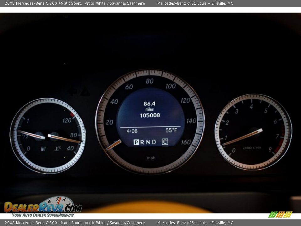 2008 Mercedes-Benz C 300 4Matic Sport Arctic White / Savanna/Cashmere Photo #24