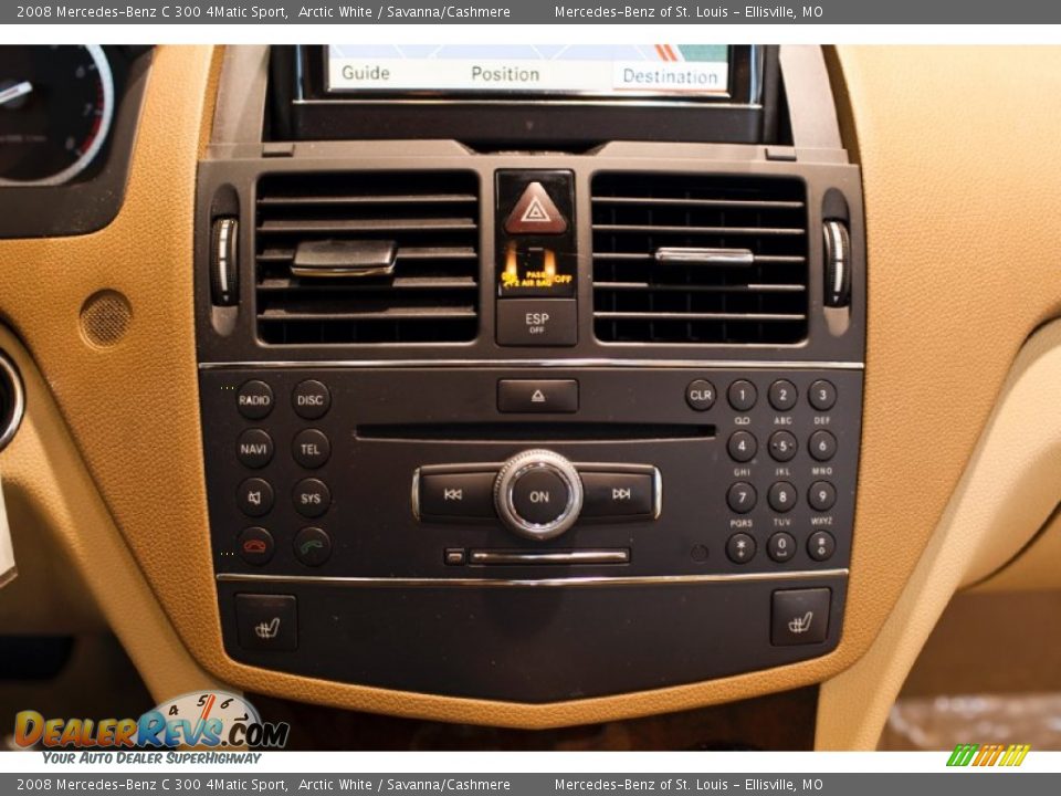 2008 Mercedes-Benz C 300 4Matic Sport Arctic White / Savanna/Cashmere Photo #26