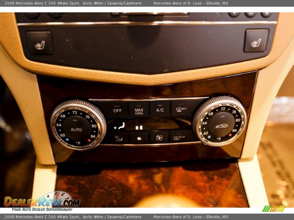 2008 Mercedes-Benz C 300 4Matic Sport Arctic White / Savanna/Cashmere Photo #27