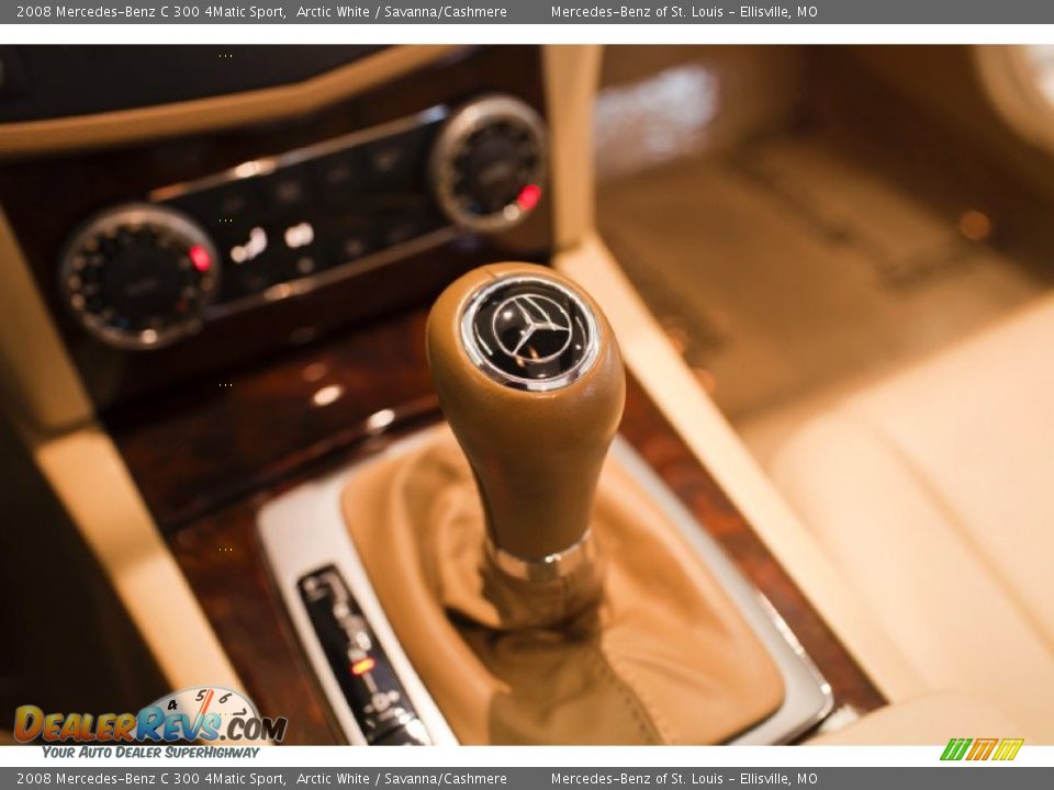 2008 Mercedes-Benz C 300 4Matic Sport Arctic White / Savanna/Cashmere Photo #28