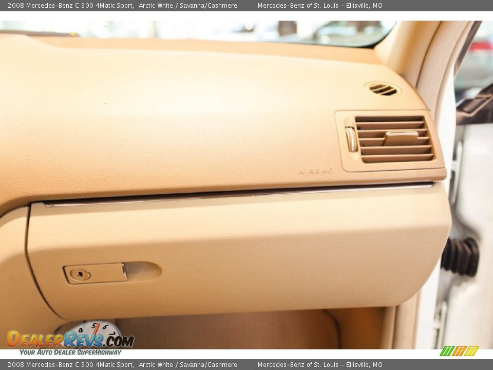 2008 Mercedes-Benz C 300 4Matic Sport Arctic White / Savanna/Cashmere Photo #31