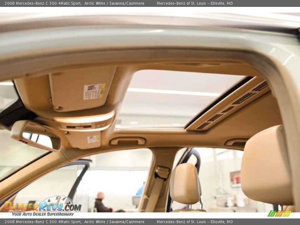 2008 Mercedes-Benz C 300 4Matic Sport Arctic White / Savanna/Cashmere Photo #32