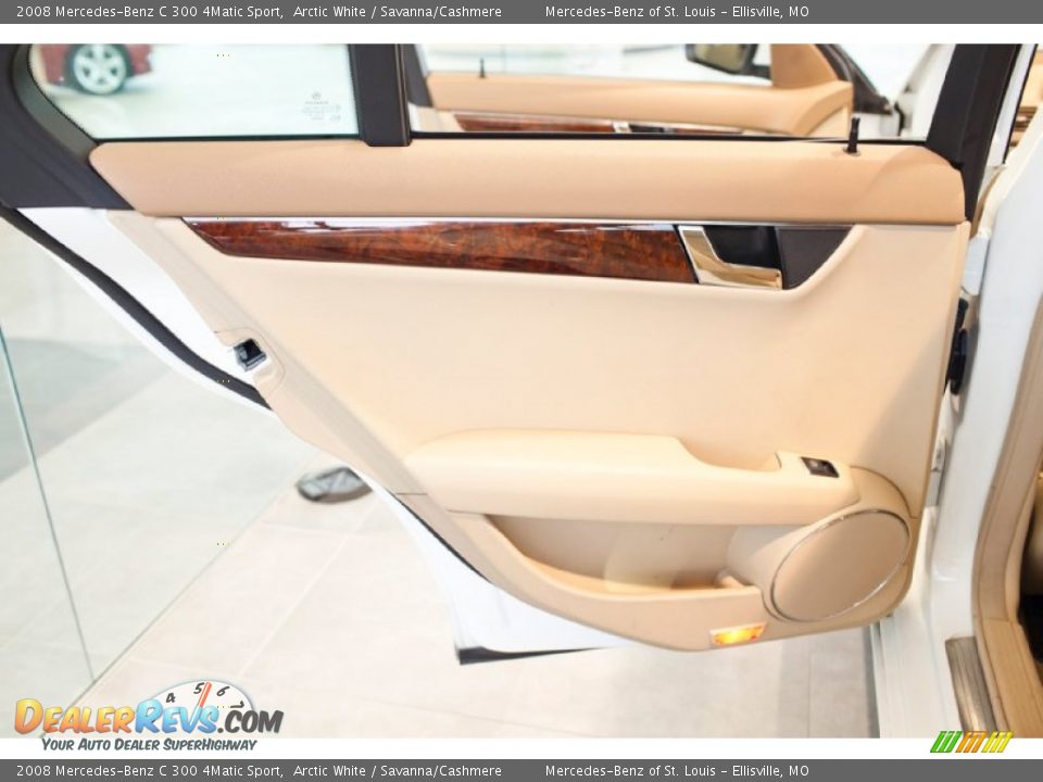 2008 Mercedes-Benz C 300 4Matic Sport Arctic White / Savanna/Cashmere Photo #33