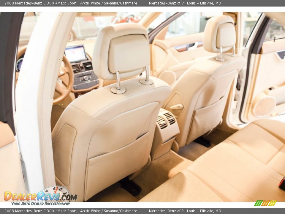 2008 Mercedes-Benz C 300 4Matic Sport Arctic White / Savanna/Cashmere Photo #34