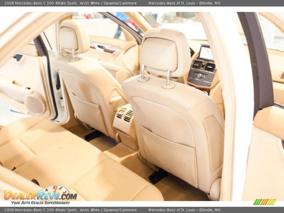2008 Mercedes-Benz C 300 4Matic Sport Arctic White / Savanna/Cashmere Photo #35