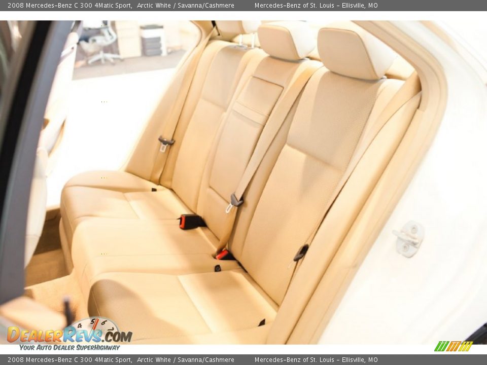 2008 Mercedes-Benz C 300 4Matic Sport Arctic White / Savanna/Cashmere Photo #36