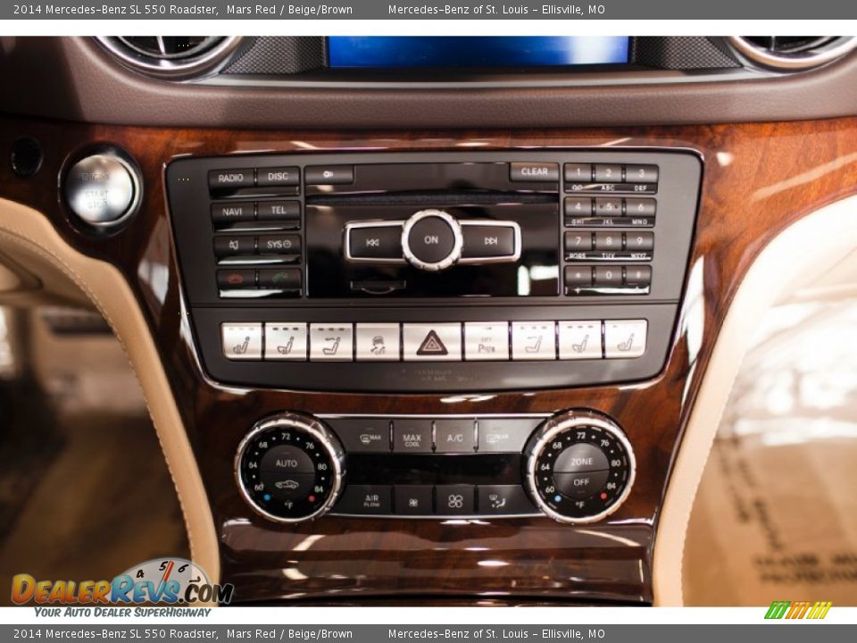 2014 Mercedes-Benz SL 550 Roadster Mars Red / Beige/Brown Photo #30