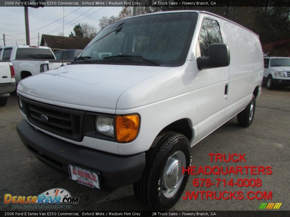 2006 Ford E Series Van E350 Commercial Oxford White / Medium Flint Grey Photo #1