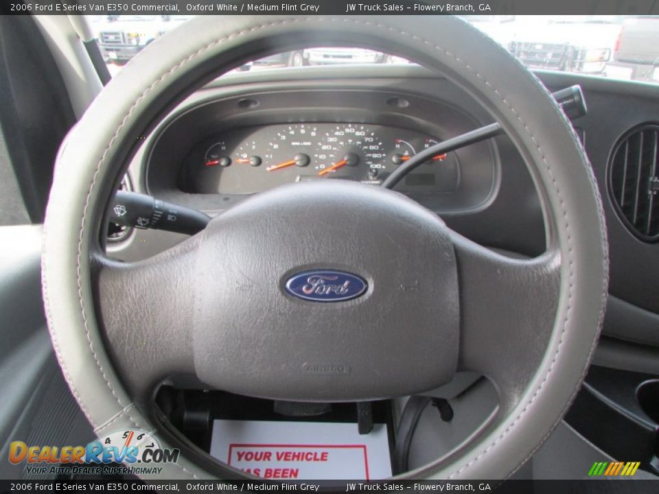 2006 Ford E Series Van E350 Commercial Oxford White / Medium Flint Grey Photo #28