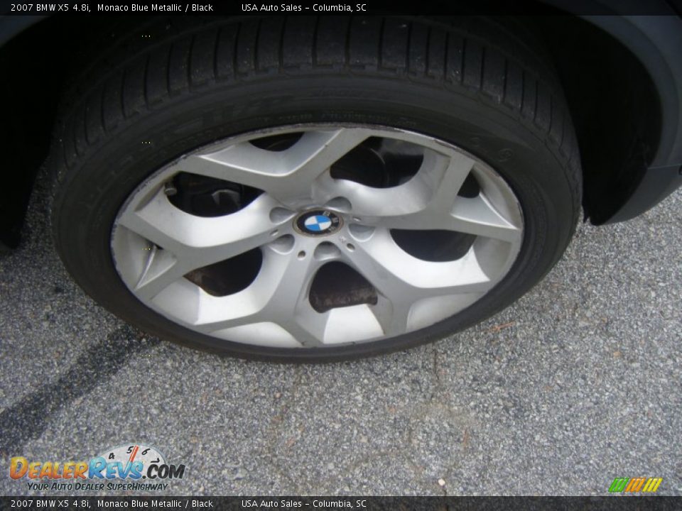 2007 BMW X5 4.8i Monaco Blue Metallic / Black Photo #5