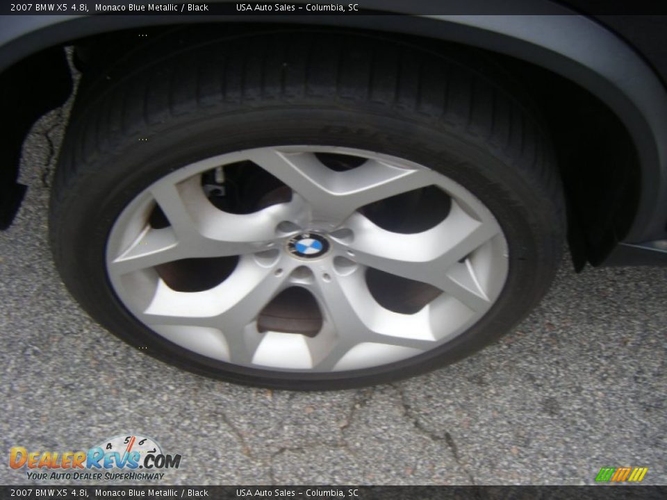 2007 BMW X5 4.8i Monaco Blue Metallic / Black Photo #6