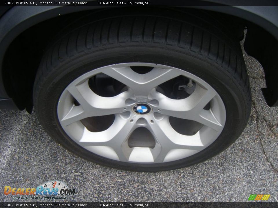 2007 BMW X5 4.8i Monaco Blue Metallic / Black Photo #7