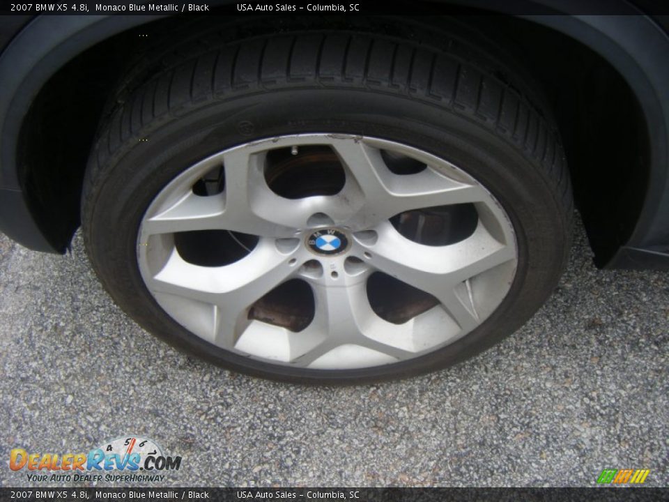 2007 BMW X5 4.8i Monaco Blue Metallic / Black Photo #8