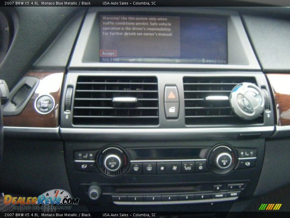 2007 BMW X5 4.8i Monaco Blue Metallic / Black Photo #11