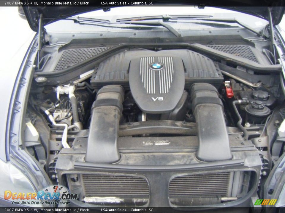 2007 BMW X5 4.8i Monaco Blue Metallic / Black Photo #23