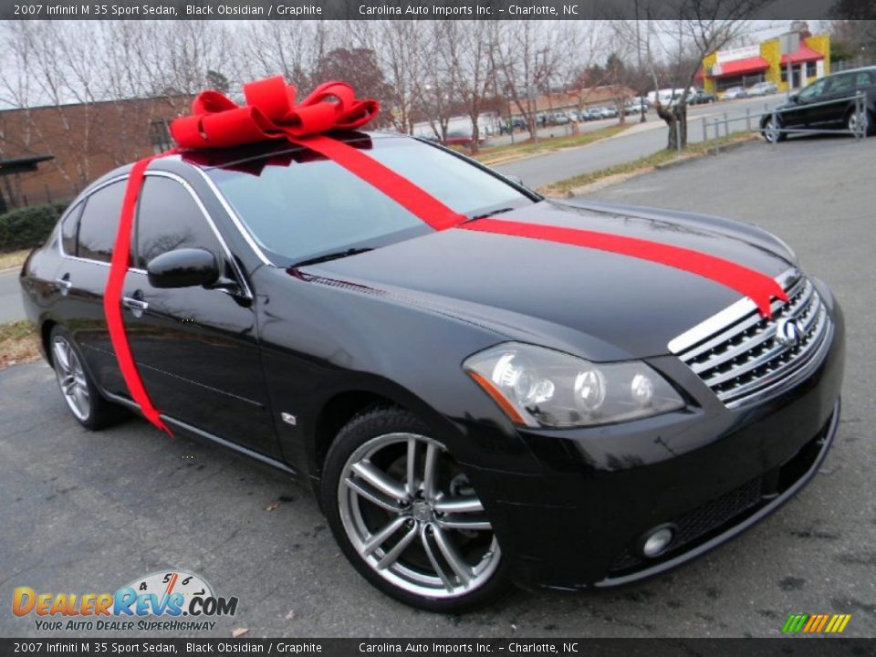 2007 Infiniti M 35 Sport Sedan Black Obsidian / Graphite Photo #1