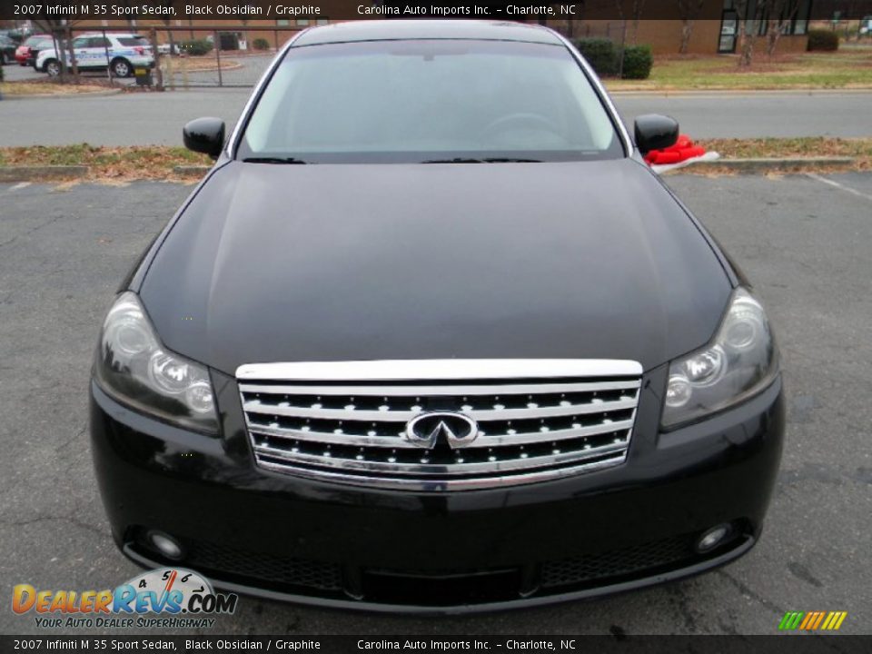 2007 Infiniti M 35 Sport Sedan Black Obsidian / Graphite Photo #5