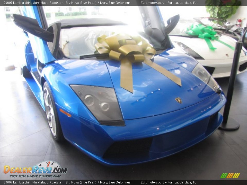 2006 Lamborghini Murcielago Roadster Blu Nova (Blue Pearl) / Ivory/Blue Delphinus Photo #1