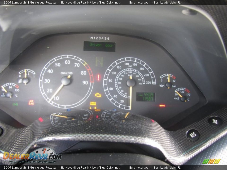 2006 Lamborghini Murcielago Roadster Blu Nova (Blue Pearl) / Ivory/Blue Delphinus Photo #27