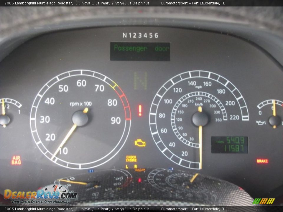 2006 Lamborghini Murcielago Roadster Blu Nova (Blue Pearl) / Ivory/Blue Delphinus Photo #29