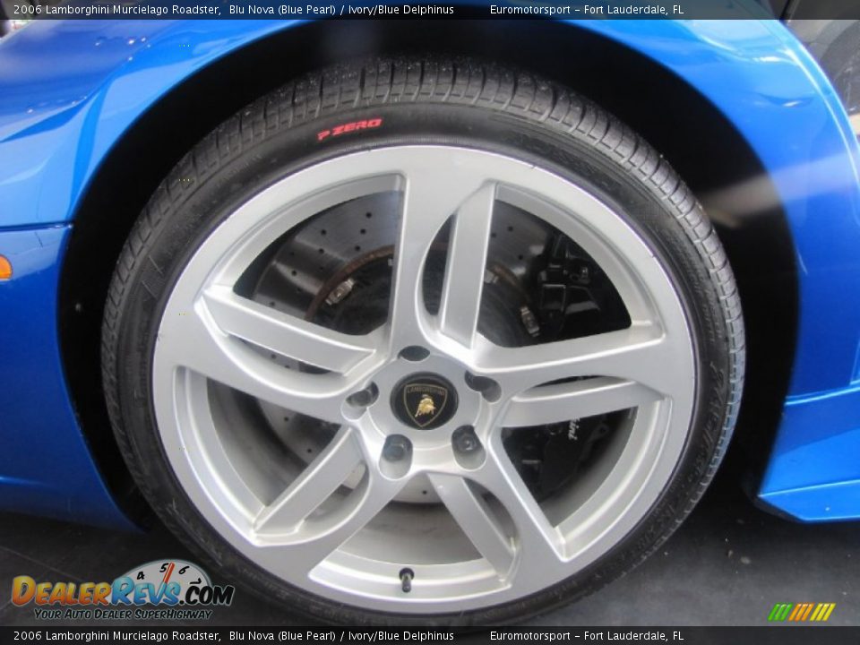 2006 Lamborghini Murcielago Roadster Blu Nova (Blue Pearl) / Ivory/Blue Delphinus Photo #46