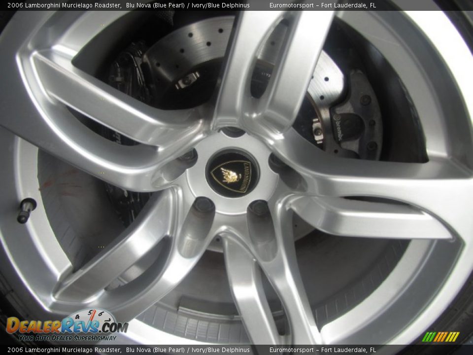 2006 Lamborghini Murcielago Roadster Blu Nova (Blue Pearl) / Ivory/Blue Delphinus Photo #47