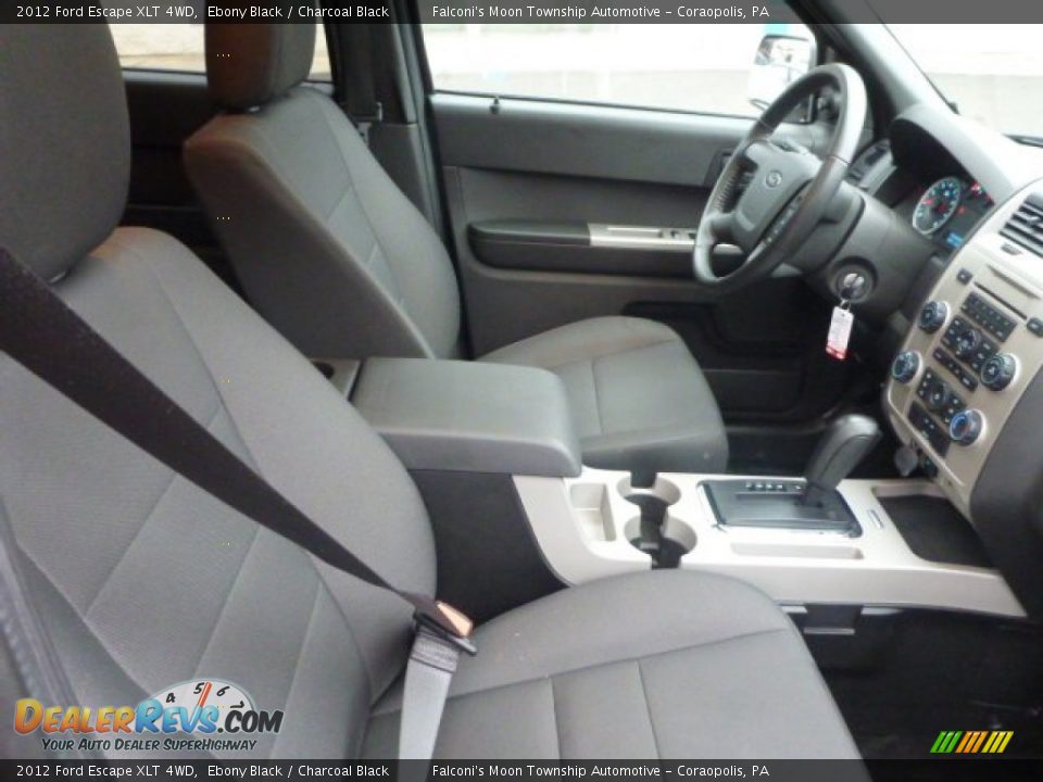 2012 Ford Escape XLT 4WD Ebony Black / Charcoal Black Photo #4