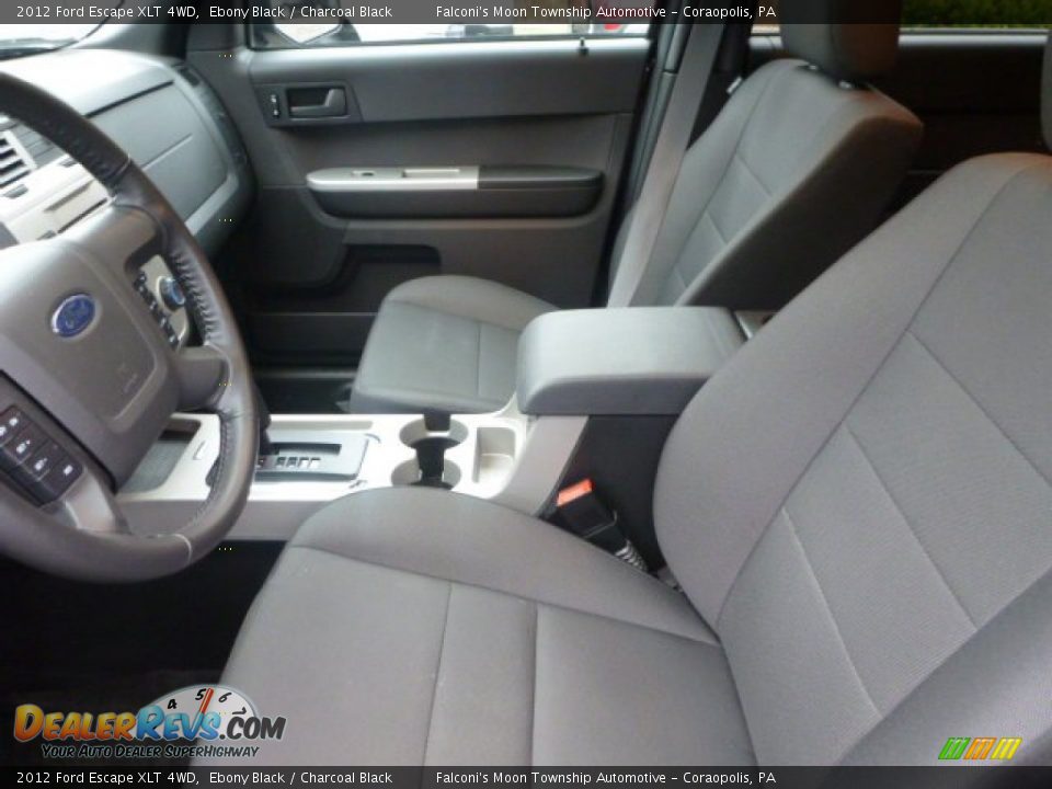2012 Ford Escape XLT 4WD Ebony Black / Charcoal Black Photo #15