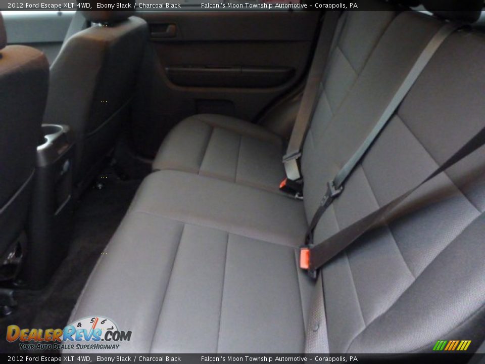2012 Ford Escape XLT 4WD Ebony Black / Charcoal Black Photo #16