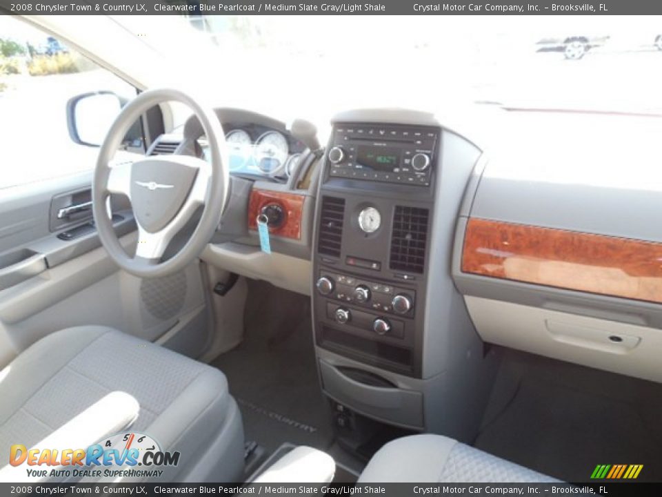 2008 Chrysler Town & Country LX Clearwater Blue Pearlcoat / Medium Slate Gray/Light Shale Photo #13